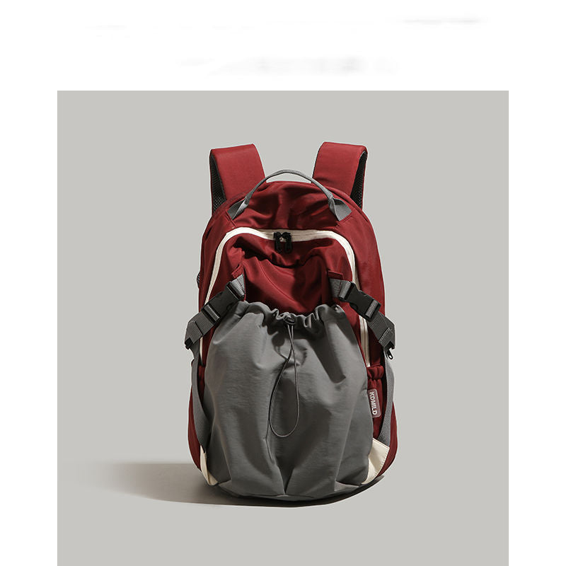 Nylon Backpack Women's Fashion Large Capacity Lightweight Backpack Junior High School Student Short-Distance Travel Bag