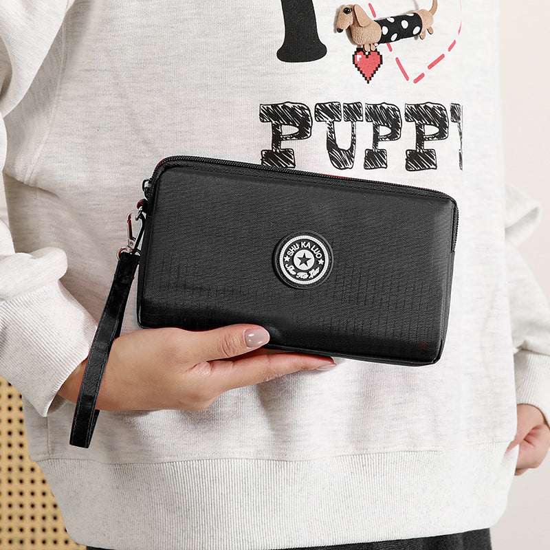 Stylish Minimalist Single-Layer Large Capacity Clutch Wallet for Phone and Essentials, Perfect for Daily Use and Travel