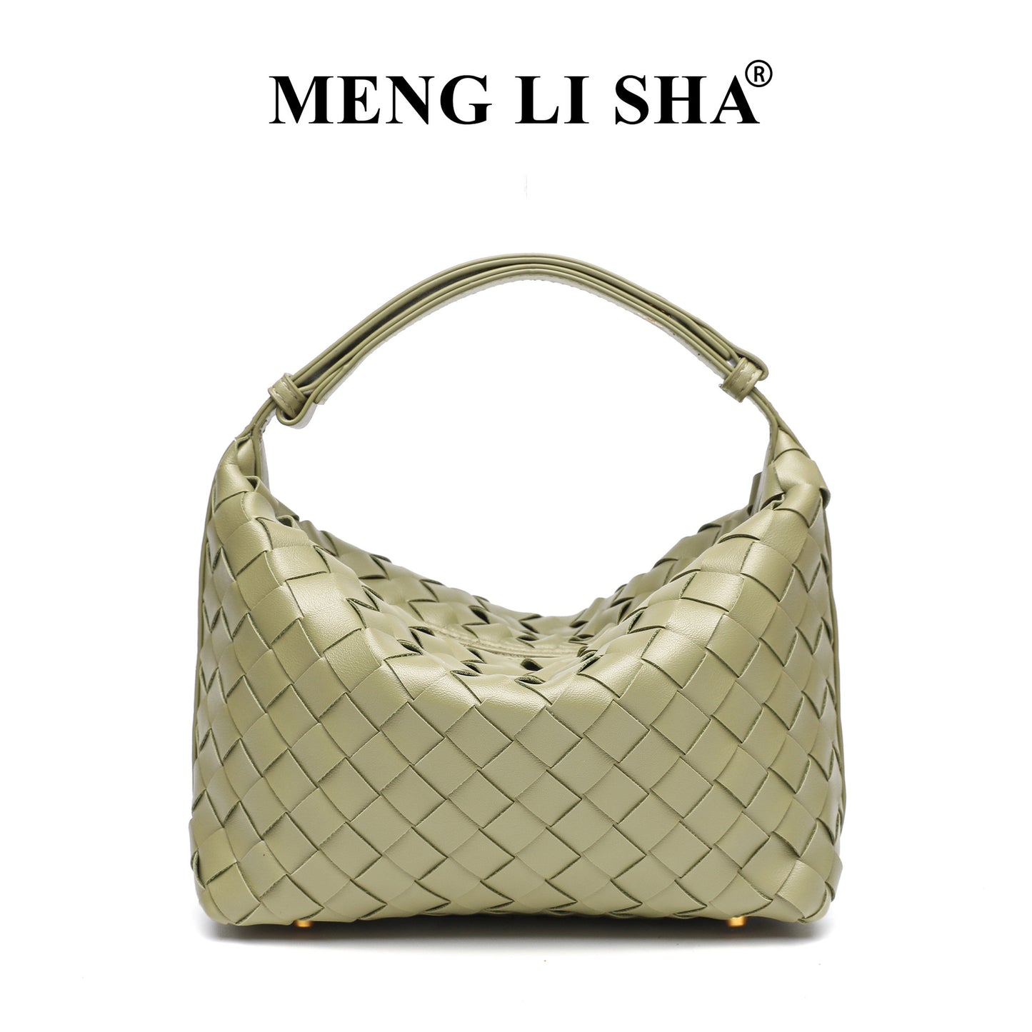 European and American New Suede Advanced Texture Woven Portable Lunch Bag Women's Fashion Simple Shoulder Crossbody Lunch Box Bag