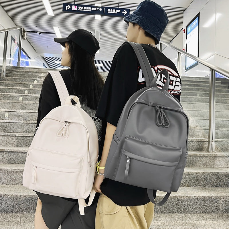 2025 New Soft PU Leather Backpack for Students and Travel, Waterproof Durable Large Capacity Casual Fashion Design