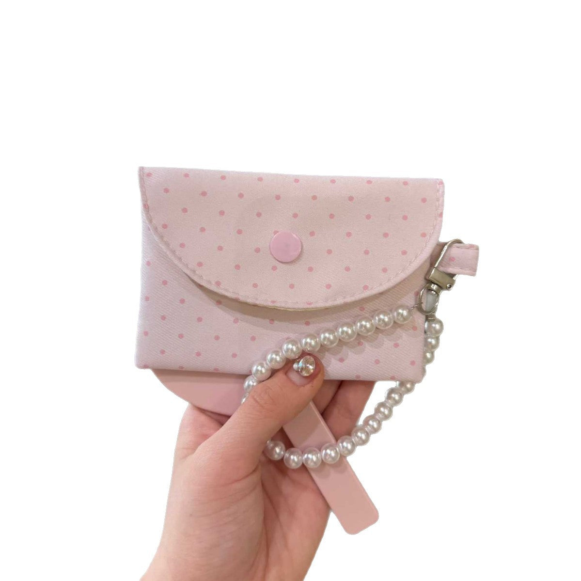 Cute Star Pattern Mini Wallet with Button Closure for Daily Use and Stylish Accessory Storage