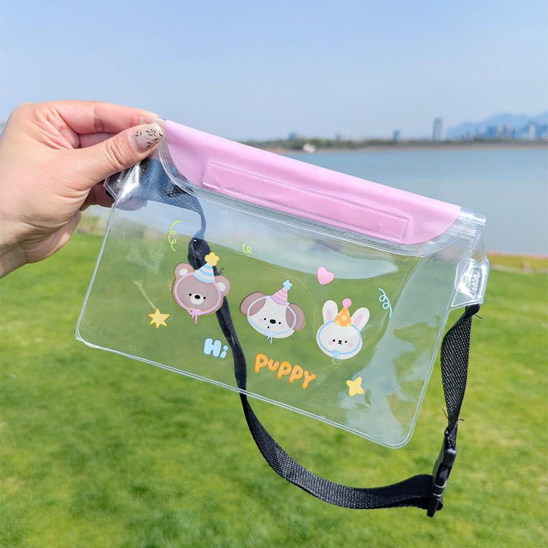 Three-Layer Sealed Transparent Mobile Phone Waterproof Bag Suitable for Swimming Mountaineering Beach Outdoor Sports