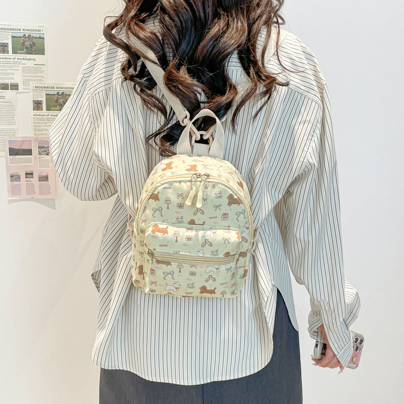Mini Backpack Women's New Large Capacity Student Fashion Simple Personality Small Backpack
