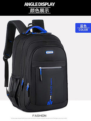 Men's Large Capacity Backpack Airpillow Straps Breathable Design Suitable for Business Travel Students Daily Use