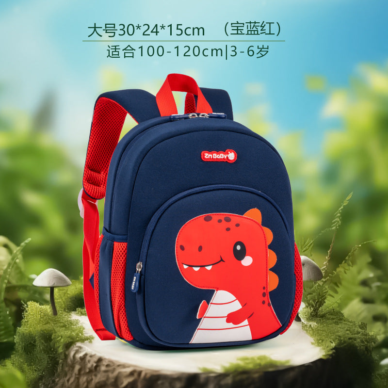 Cute Dinosaur Kids Backpack for Preschoolers, Lightweight and Breathable with Fun Cartoon Design