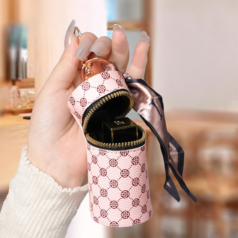 High Luxury Coin Purse Female Pendant Earphone Bag Lipstick Mini Keychain Bag Vintage Bucket Simple Pendant