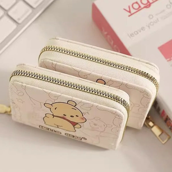 New Expanding Card Holder Zipper Wallet Certificate Good-looking High-Grade Children Student Waterproof Bear Female Male