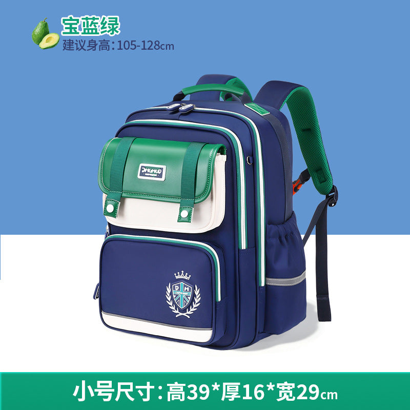 2026 New Kids Backpack for Grades 1-6, Lightweight & Ergonomic Design with Large Capacity, Breathable and Waterproof Oxford Fabric, British Style School Bag with Pencil Case and Study Bag Set
