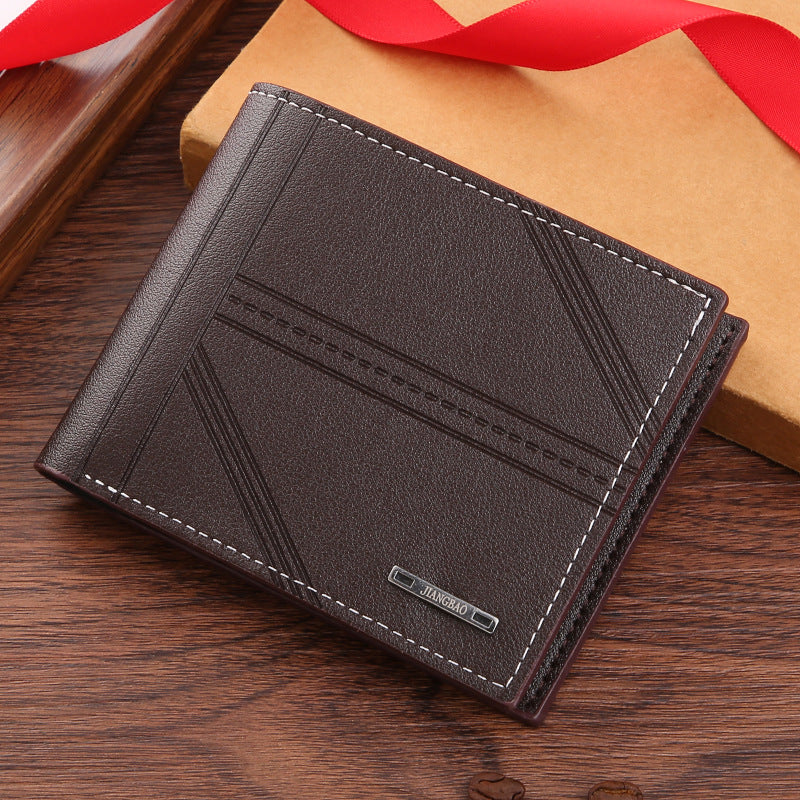 Stylish Men's Wallet with Embossed Design, Soft PVC Material, Multi-Card Slots and Large Capacity for Everyday Use