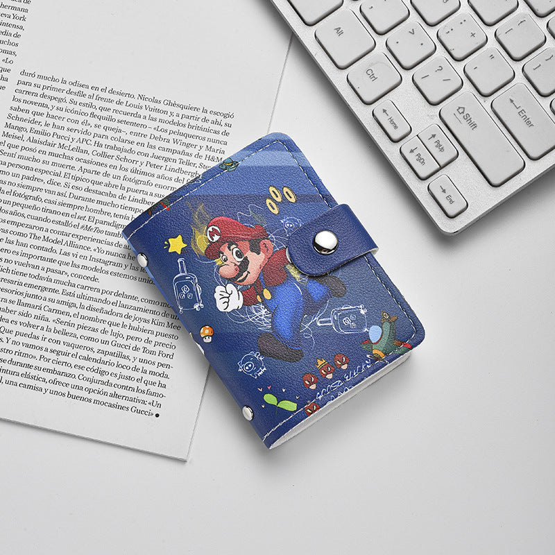 New Cartoon Cute Card Holder Large Capacity Multiple Card Slots Mini Small Cute Lady Anti-Degaussing Certificate Holder