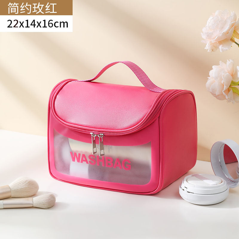 Portable Portable Large Capacity Waterproof Women's Cosmetic Bag Travel Toiletry Bag