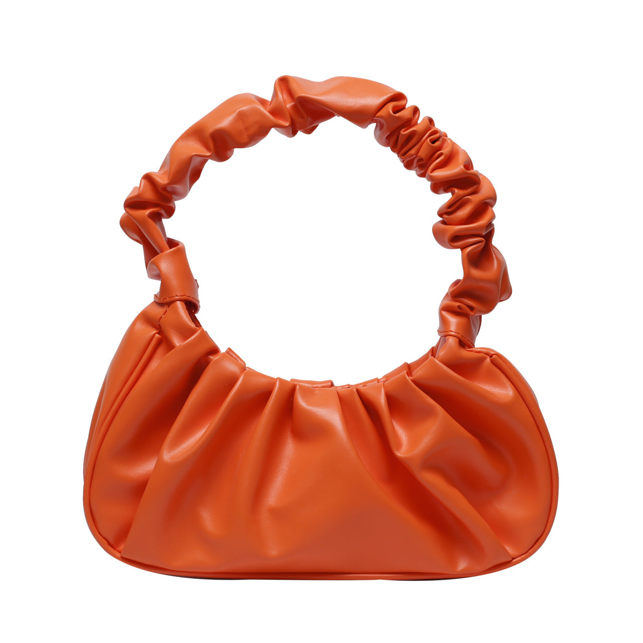 New Pu Pleated Cloud Bag Women's Shoulder Underarm Bag Fashion Trend Everyday Joker Handbag