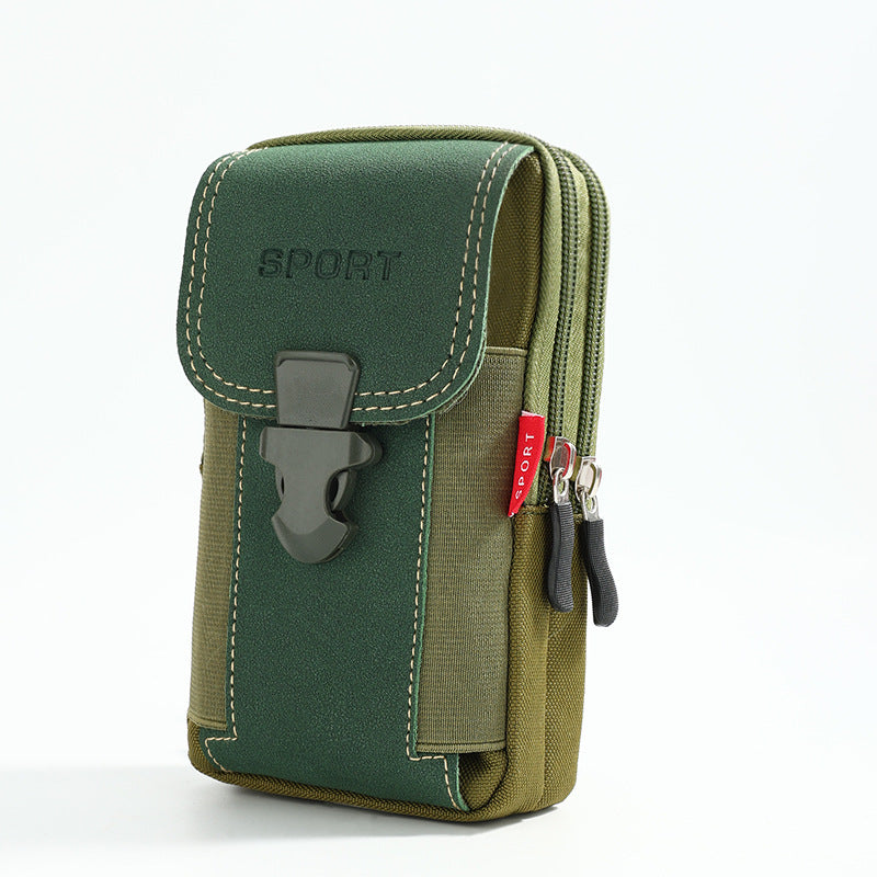 Mobile Phone Bag Men's Waist Bag Multi-Functional 6.8-Inch Wear Belt Construction Site Work Wear-Resistant Mobile Phone Bag