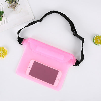Waterproof PVC Waist Pack for Swimming, Hiking, Camping & Outdoor Activities with Phone Pocket