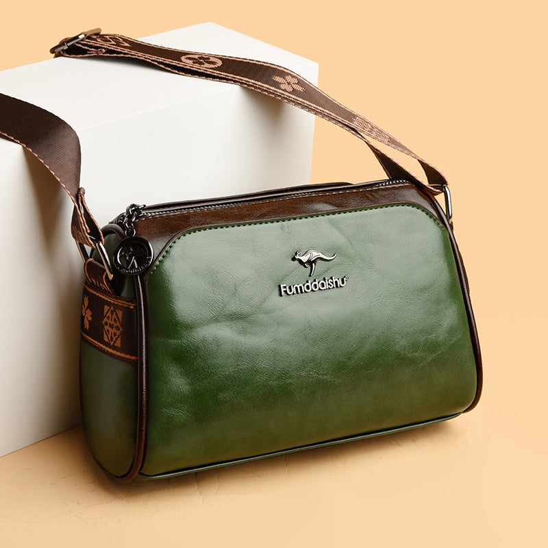 Trendy Women's Bag New Retro Double-Sided Pillow Bag Light Luxury Shoulder Messenger Bag