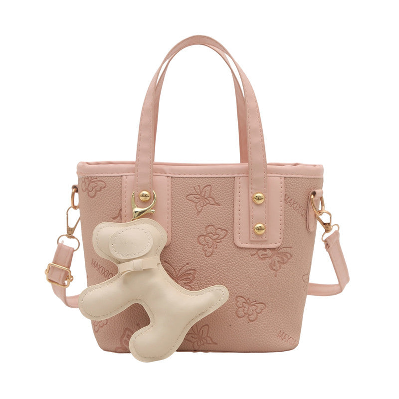 Summer Fashion Small Handbags Women's New Temperament Leisure Crossbody All-Matching Bucket Bag