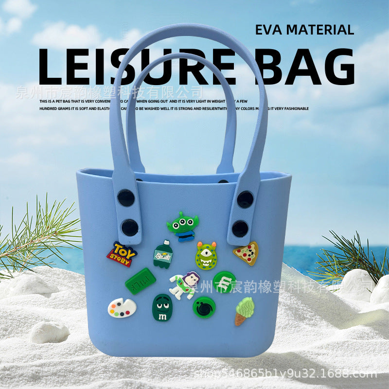 New Korean Style Eva Beach Bag Bento Portable Hole Bag Women's DIY Decorative Pouch