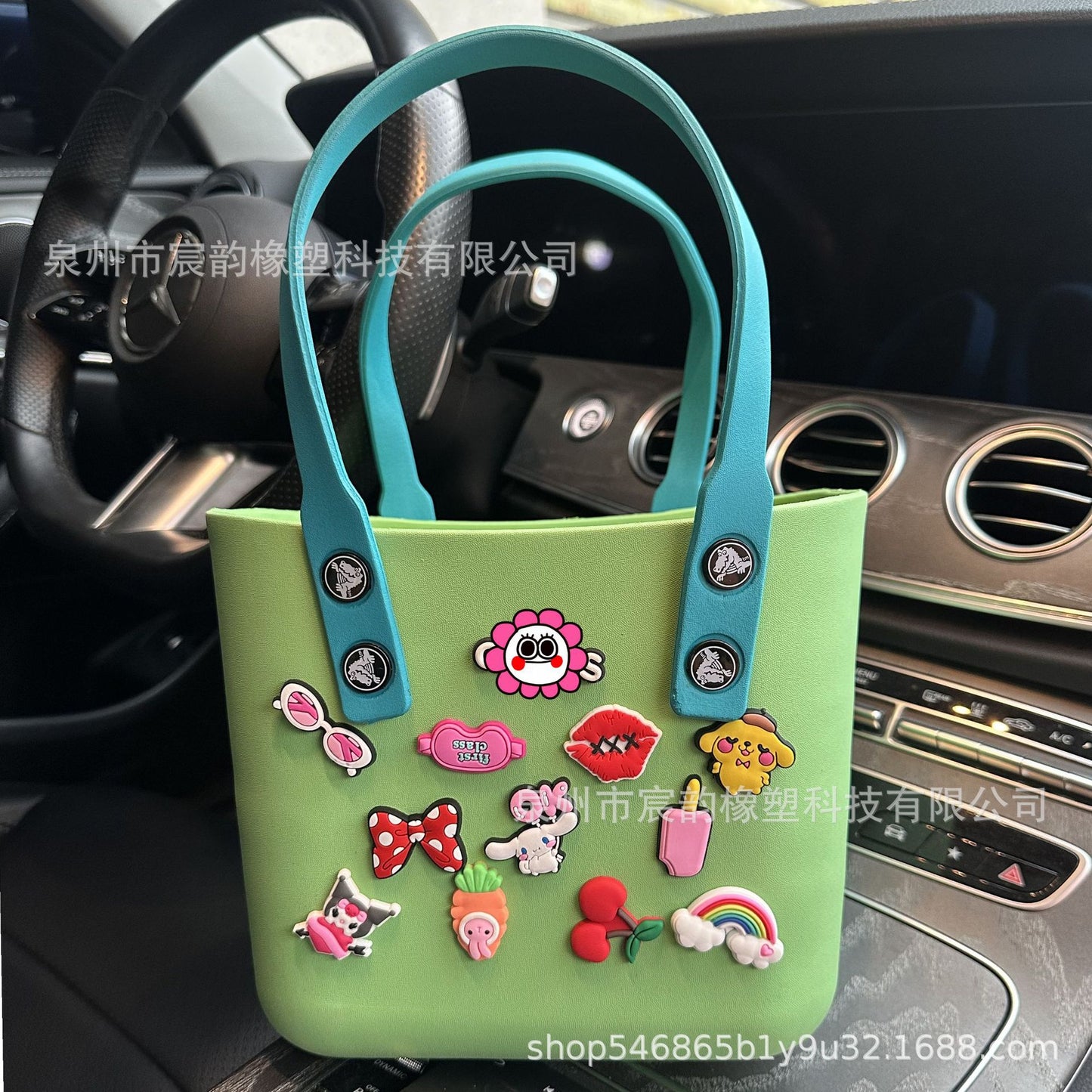New Korean Style Eva Beach Bag Bento Portable Hole Bag Women's DIY Decorative Pouch