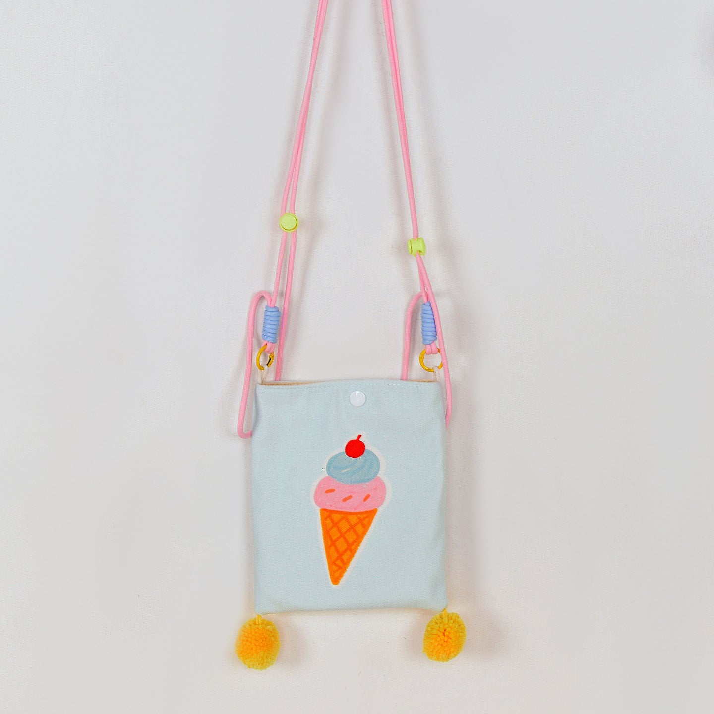 Cute Cartoon Printed Children's Students' Crossbody Bag Dessert Pattern Venonat Decoration Small Square Bag