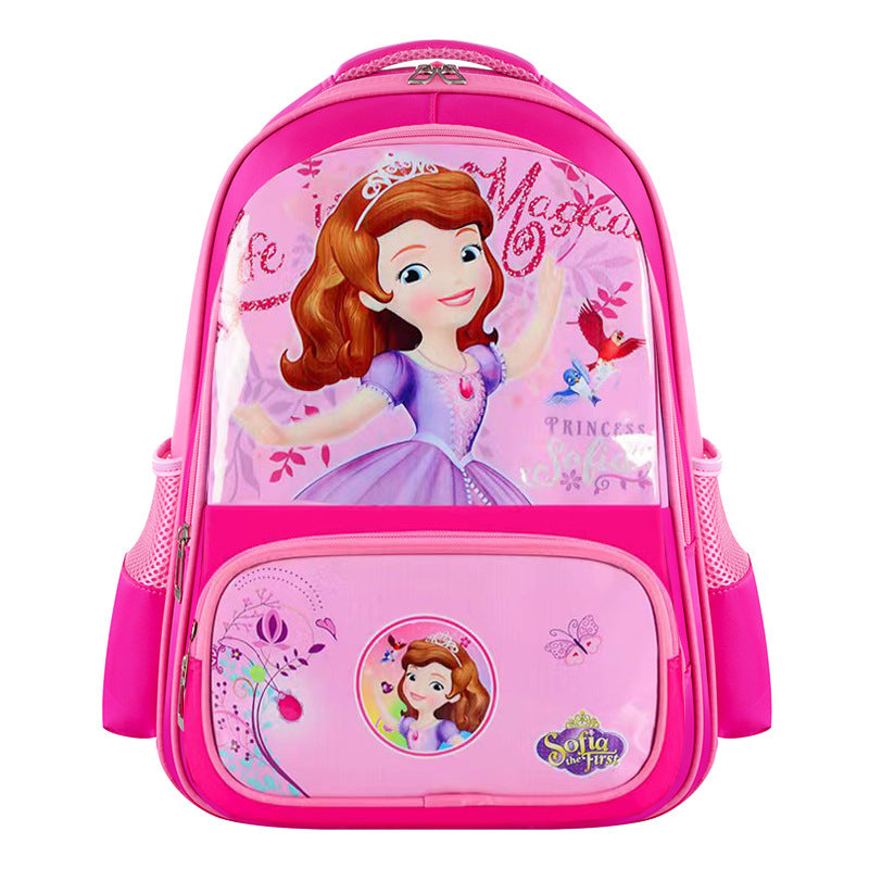 Lightweight Breathable Kids Backpack with Cartoon Design for School Children, Comfortable Ergonomic Shoulder Straps and Durable Nylon Material