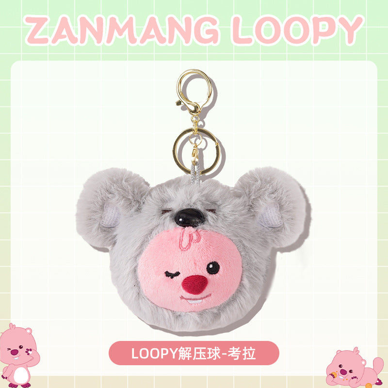 Girls Crossbody Bag Strawberry Bear Plush Head-Shaped Satchel Cute Animal Shape