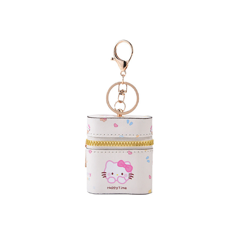 KT Earphone Bag Fashion Lipstick Pack Trendy Unique Cylinder Storage Pendant Cute Cartoon Jewelry Bag
