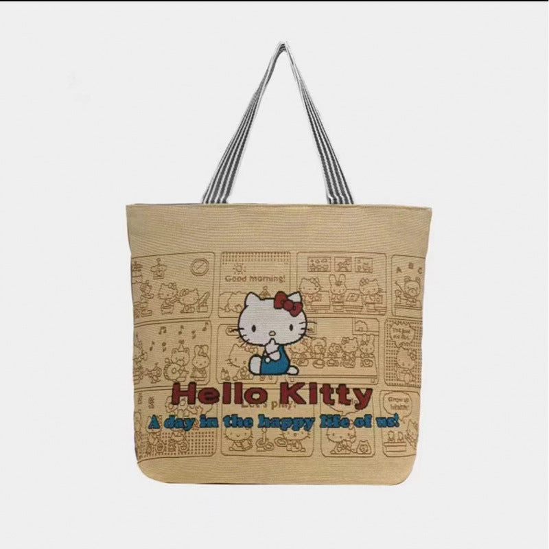 Outdoor Casual Shoulder Bag Women's Summer New Arrival Portable One-Shoulder Canvas