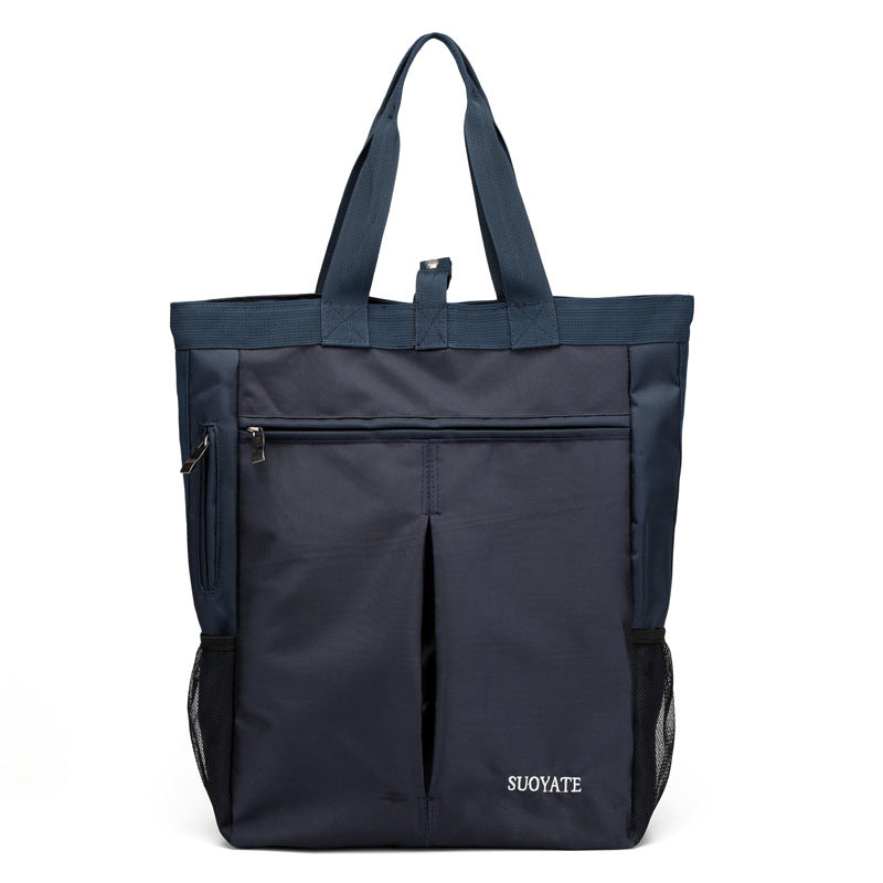New Men's Handbag Casual and Lightweight Nylon Waterproof Hand Carrying College Students Bag