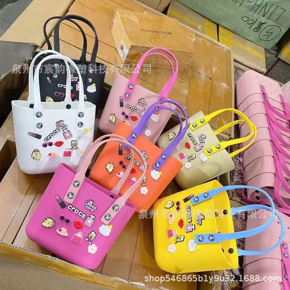 New Korean Style Eva Beach Bag Bento Portable Hole Bag Women's DIY Decorative Pouch