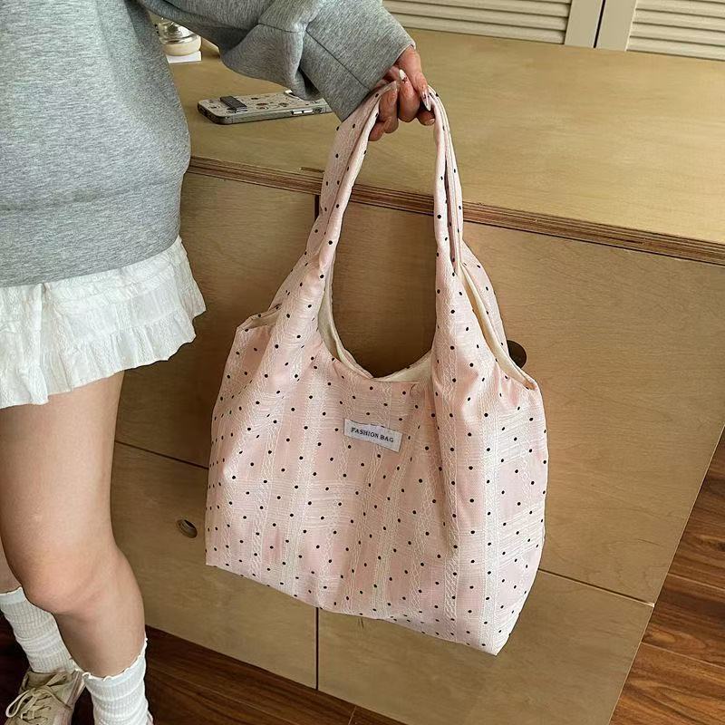 Women's Tote Canvas Tote Bag Women's Large Capacity Magnetic Buckle Shoulder Bag Urban Simple All-Match Daily Commuter Bag