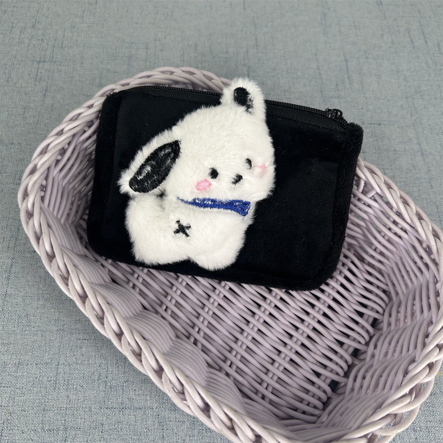 Women's Wallet Cute Plush Animal-Shaped Coin Purse Children's Cartoon Storage Bag with Zipper Keychain
