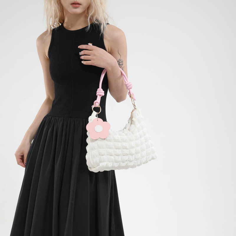 Underarm Bag Female Summer New Fashion Bubble One-Shoulder Versatile Lady Style Dumpling Bag