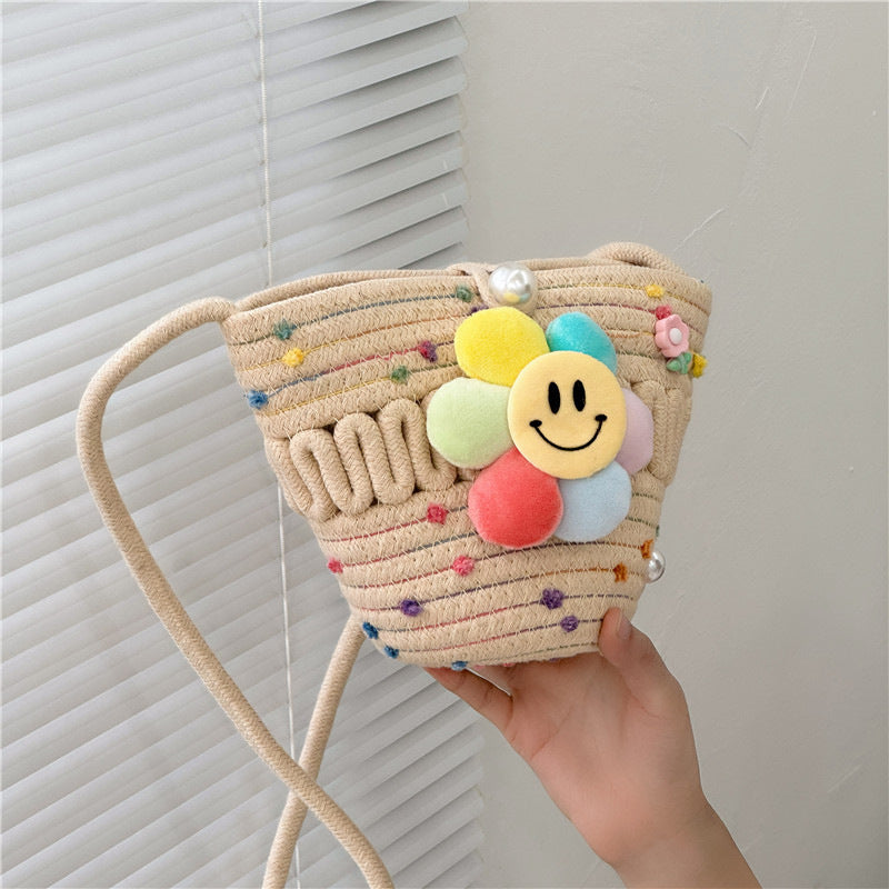 Summer New Woven Bag Women's Fashion All-Match Portable Crossbody Shoulder Bag