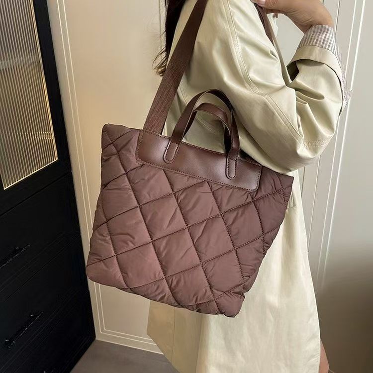 Cotton Coat Bag Korean Style Portable Tote Bag Women's Large Capacity Fashion All-Matching New Shoulder Bag