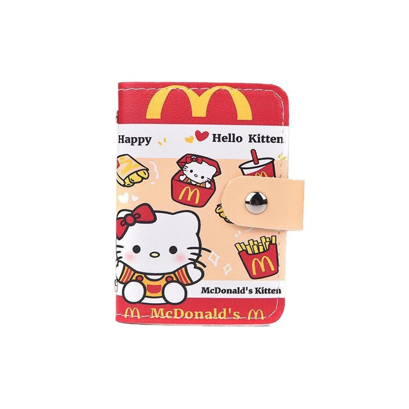 New Cute Cartoon KT Card Holder Certificate Protective Cover Small Card Holder Hot Sale Anti-Degaussing Multiple Card Slots Storage Bag