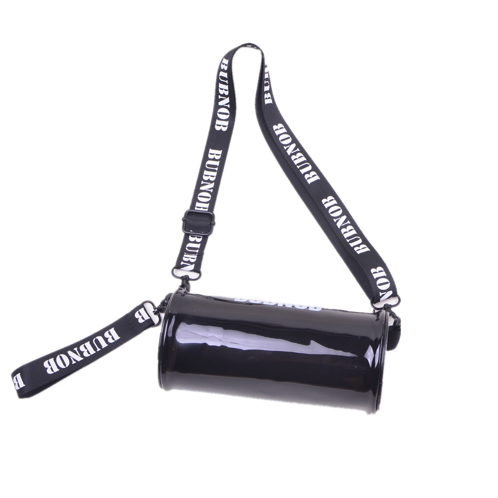 Transparent Cylinder Crossbody Bag 2024 New Fashion Clear Makeup Pouch for Daily Use and Travel