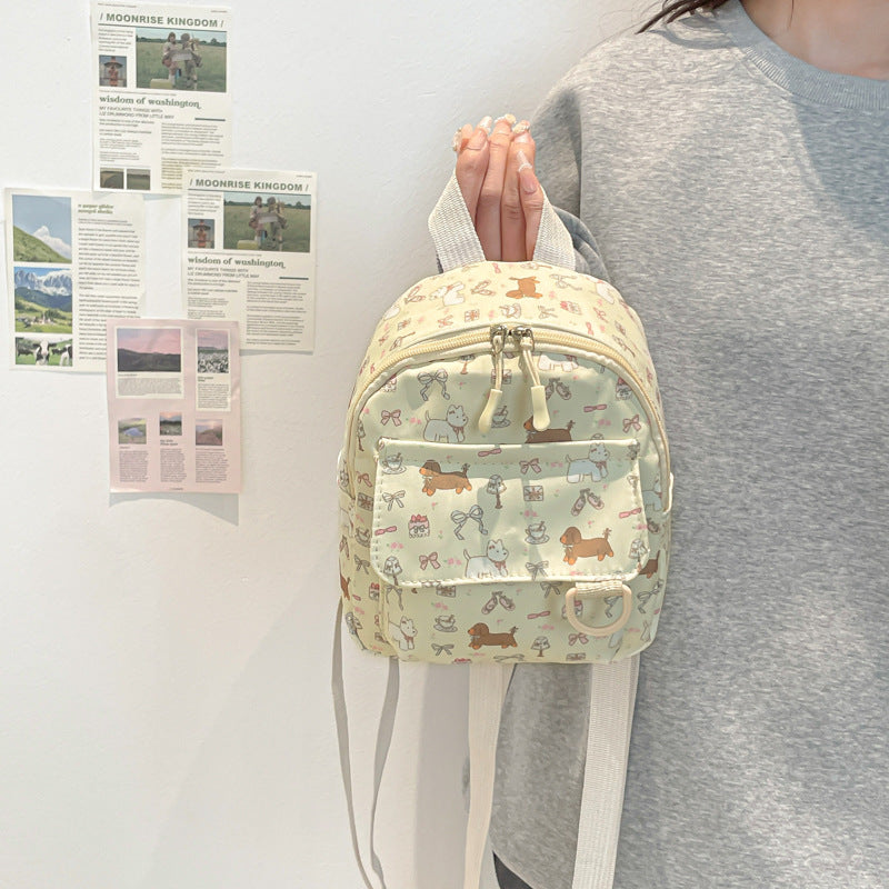 Mini Backpack Women's New Large Capacity Student Fashion Simple Personality Small Backpack
