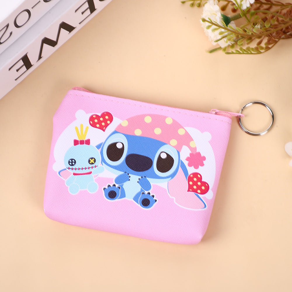 Korean Style Schoolbag Children's Creative New Cartoon Card Stitch Coin Purse Small Storage