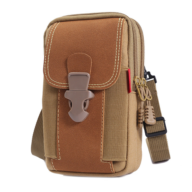 Mobile Phone Bag Men's Waist Bag Multi-Functional 6.8-Inch Wear Belt Construction Site Work Wear-Resistant Mobile Phone Bag