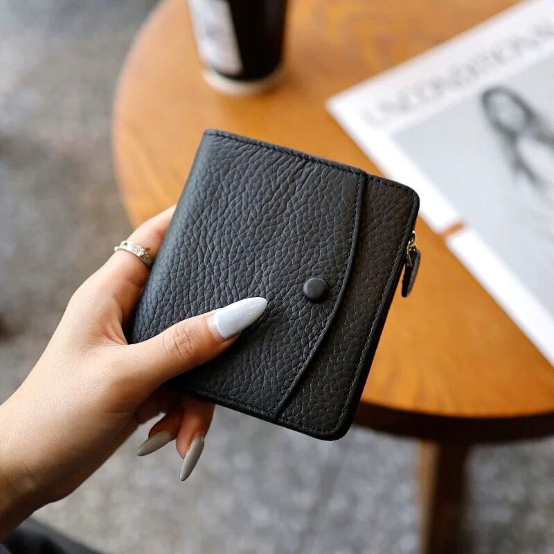 Compact Wallet for Women with Zipper Card Holder, Multi-Card Slots, ID & Cash Organizer, Urban Minimalist Design