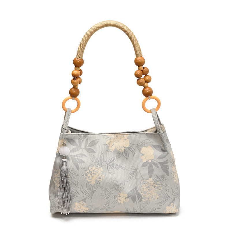 New Chinese Style Large Capacity Women's New Summer Large Capacity Western Style Commuter Portable Shoulder Underarm Bag