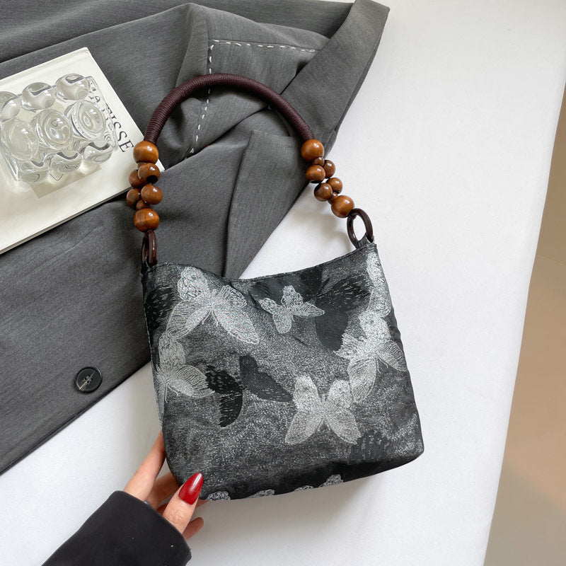 New Chinese Style Minority All-Match Underarm Bag Tote Bag for Women Summer New Good-looking Artistic Embroidered Shoulder Bag