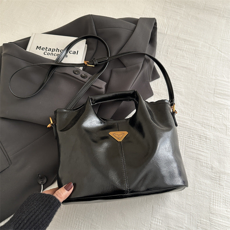 Vintage Tote Women's Summer New Commuter Large Capacity Shoulder Messenger Bag Mother and Child Bag
