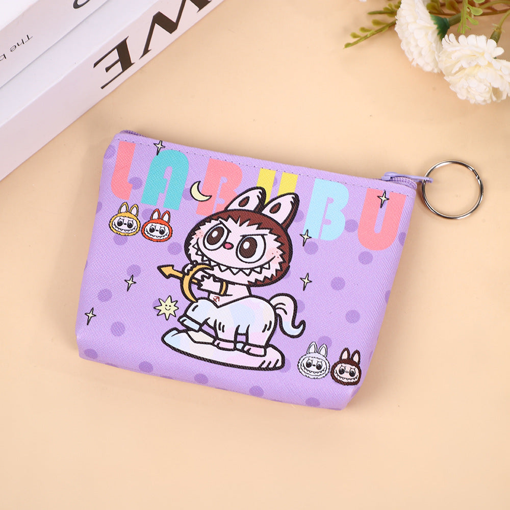 Korean Style Cute Student Cartoon Small Wallet Coin Purse Storage Macaron
