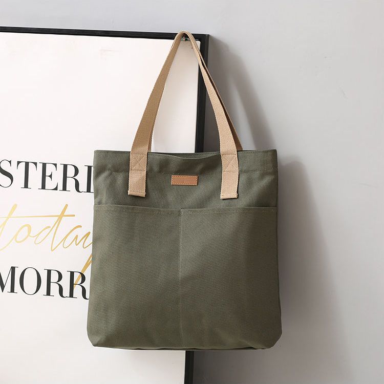 Computer Tote Bag Men's and Women's New Canvas Class Commuter Bag Large Capacity High Sense Canvas Bag