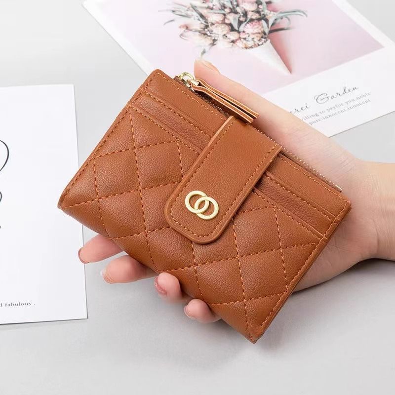 Classic Women's Real Soft Leather Wallet Fashion Solid Color Card Holder Multiple Card Slots Multifunctional Wallet Certificate Card Holder