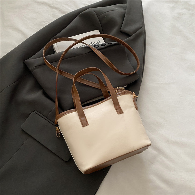 Summer Fashion Small Handbags Women's New Temperament Leisure Crossbody All-Matching Bucket Bag
