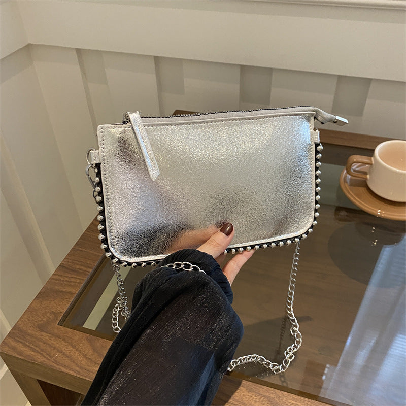 Popular Small Bag Women's New Summer Fashion Envelope Shoulder Bag Retro Easy Matching Chain Messenger Bag