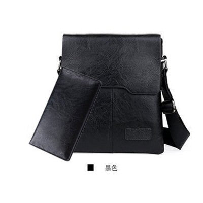 Stylish PU Men's Crossbody Bag with Vintage Design and Durable Construction for Casual Travel
