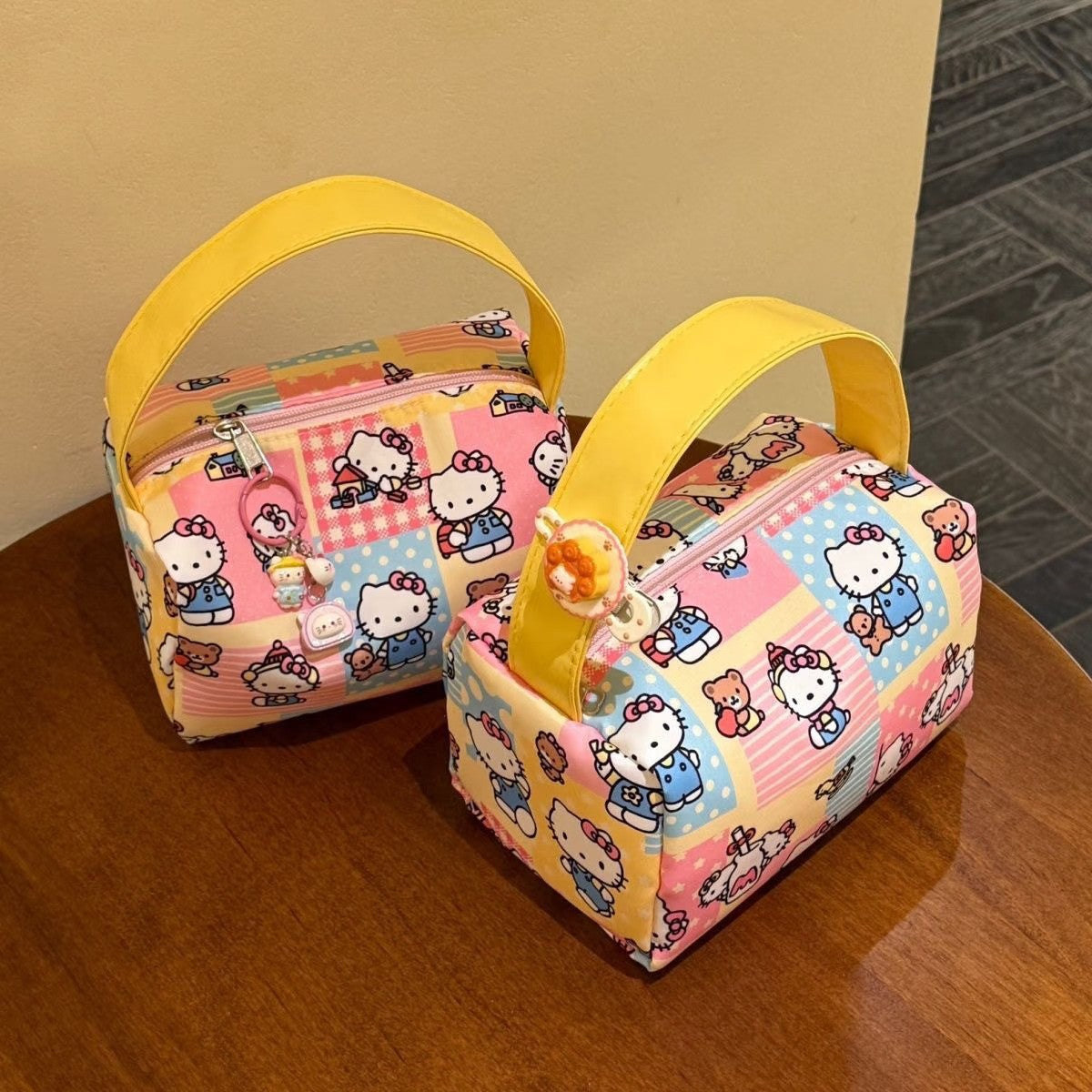 New Kitty Cosmetic Bag Wash Portable Liner Storage Coin Purse Cute Student Bag
